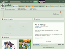 Tablet Screenshot of lovecook.deviantart.com