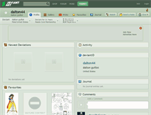 Tablet Screenshot of dalton44.deviantart.com
