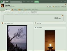 Tablet Screenshot of hakuba.deviantart.com