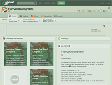 Tablet Screenshot of flurryofdancingflams.deviantart.com