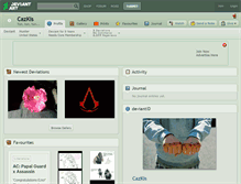 Tablet Screenshot of cazkis.deviantart.com