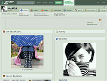 Tablet Screenshot of morkork.deviantart.com