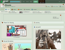 Tablet Screenshot of effemelle.deviantart.com