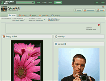 Tablet Screenshot of cyborggold.deviantart.com