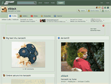 Tablet Screenshot of elblack.deviantart.com
