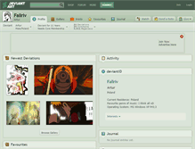 Tablet Screenshot of fallriv.deviantart.com