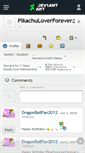 Mobile Screenshot of pikachuloverforever1.deviantart.com