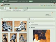Tablet Screenshot of earthmaze.deviantart.com
