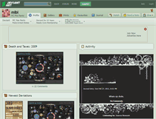 Tablet Screenshot of mibi.deviantart.com