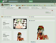 Tablet Screenshot of ishadows.deviantart.com