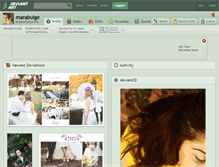 Tablet Screenshot of marabulge.deviantart.com