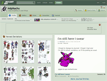 Tablet Screenshot of mdpikachu.deviantart.com