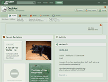 Tablet Screenshot of gobi-aoi.deviantart.com