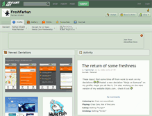 Tablet Screenshot of freshfarhan.deviantart.com