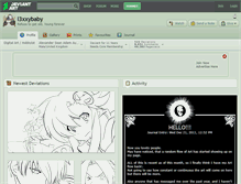 Tablet Screenshot of l3xxybaby.deviantart.com