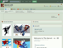 Tablet Screenshot of marvel-vs-dc.deviantart.com