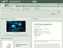 Tablet Screenshot of imeeri.deviantart.com