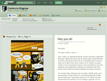 Tablet Screenshot of comics-in-disguise.deviantart.com