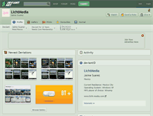 Tablet Screenshot of lichtmedia.deviantart.com