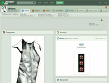 Tablet Screenshot of delano.deviantart.com