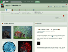 Tablet Screenshot of demonofthenitewind.deviantart.com