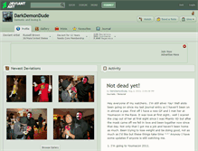 Tablet Screenshot of darkdemondude.deviantart.com
