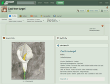 Tablet Screenshot of cast-iron-angel.deviantart.com