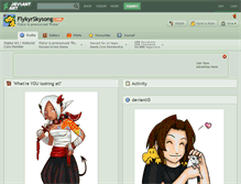 Tablet Screenshot of flykyrskysong.deviantart.com