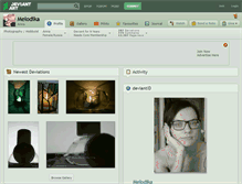 Tablet Screenshot of melodika.deviantart.com