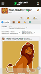 Mobile Screenshot of blue-shadow-tiger.deviantart.com