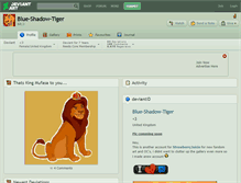 Tablet Screenshot of blue-shadow-tiger.deviantart.com