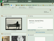 Tablet Screenshot of khatkhati.deviantart.com