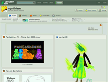 Tablet Screenshot of mymilkiaen.deviantart.com