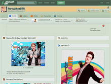Tablet Screenshot of partylikeabtr.deviantart.com