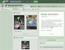 Tablet Screenshot of dance-gir-danceclub.deviantart.com