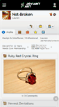 Mobile Screenshot of not-broken.deviantart.com