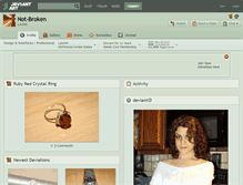 Tablet Screenshot of not-broken.deviantart.com