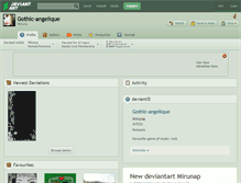 Tablet Screenshot of gothic-angelique.deviantart.com