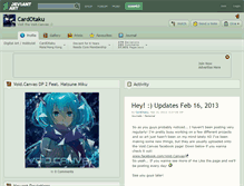Tablet Screenshot of cardotaku.deviantart.com