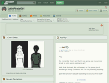 Tablet Screenshot of latinpirategirl.deviantart.com