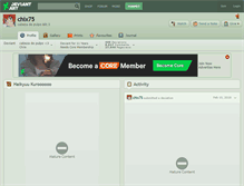 Tablet Screenshot of chix75.deviantart.com