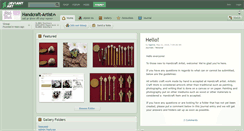 Desktop Screenshot of handcraft-artist.deviantart.com