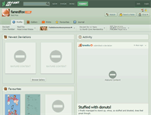 Tablet Screenshot of fanedfox.deviantart.com