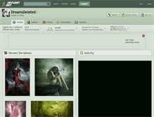 Tablet Screenshot of dreamsdeleted.deviantart.com