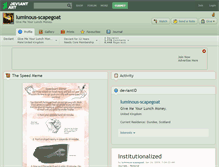 Tablet Screenshot of luminous-scapegoat.deviantart.com