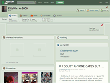 Tablet Screenshot of elitewarrior2000.deviantart.com