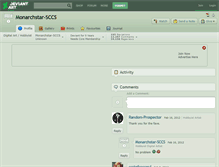 Tablet Screenshot of monarchstar-sccs.deviantart.com