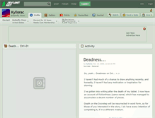 Tablet Screenshot of kyllorac.deviantart.com