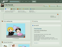 Tablet Screenshot of frob-fanclub.deviantart.com