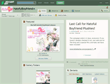 Tablet Screenshot of hatofulboyfriend.deviantart.com